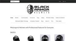 Desktop Screenshot of blackarmorhelmets.com